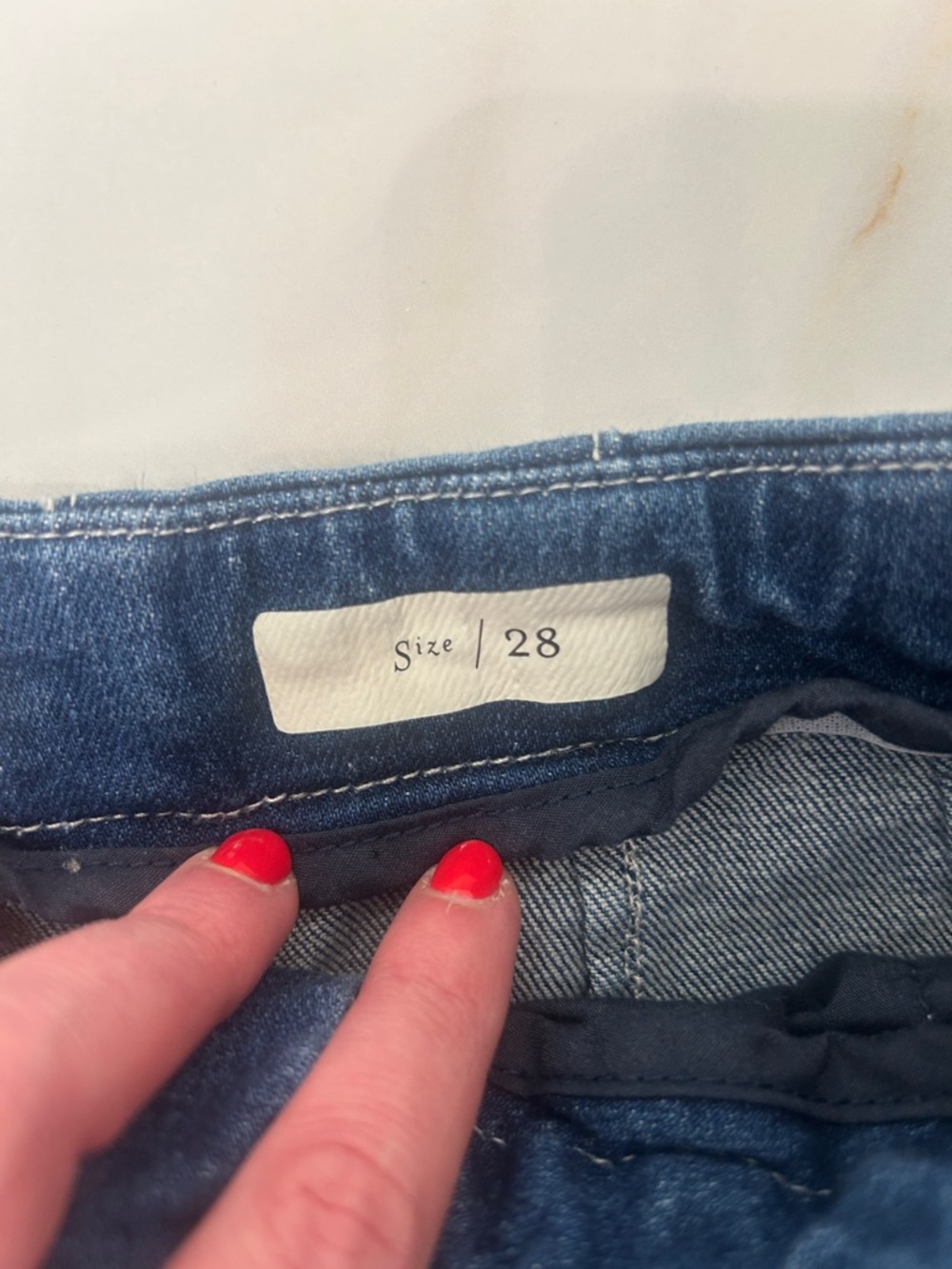 Pilcro and the Letterpress Dark Blue Cropped Wide-Leg Jeans - Picture 3 of 7